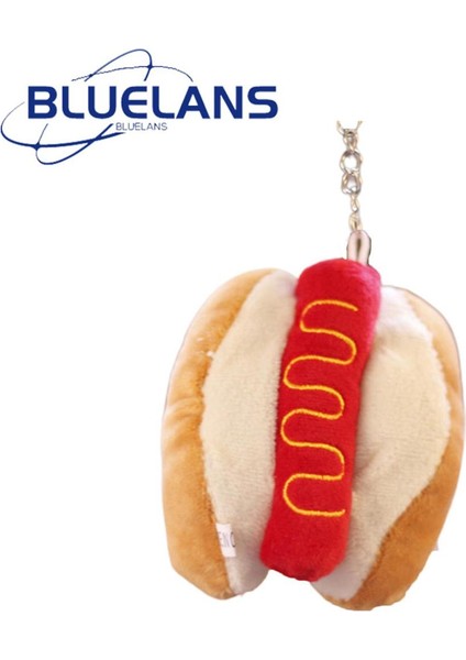 Burger Anahtarlık Peluş Oyuncak Ekmek Peluş Bebek Oyuncakları Karikatür Anahtarlık (Yurt Dışından)