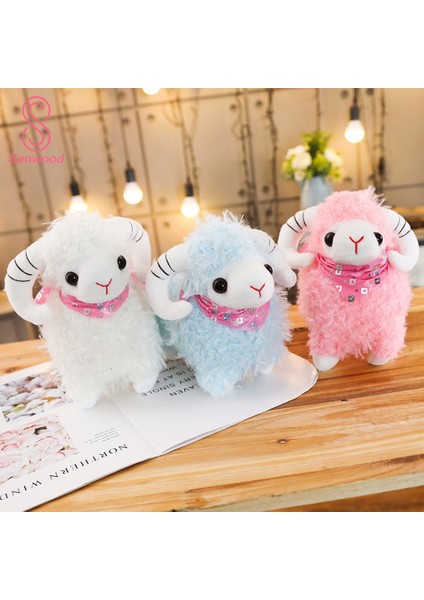 Güzel Peluş Lamba Koyun Hayvan Yumuşak Dolması Bebek Ev Yatak Kanepe Dekor Oyuncak Hediye (Yurt Dışından)