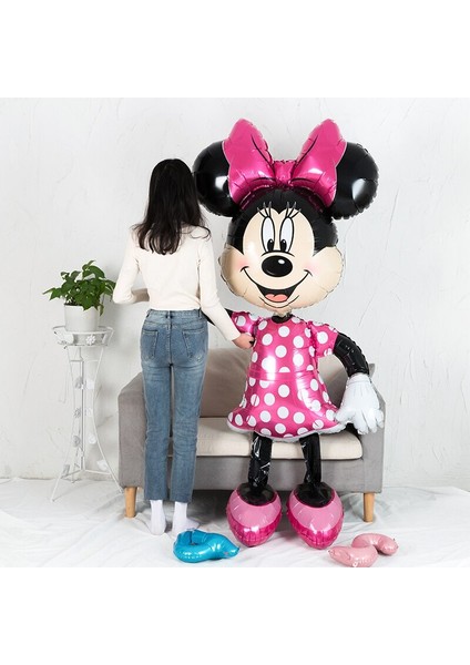 175 cm Dev Disney Mickey Mouse Doğum Günü Süslemeleri Çocuk Oyuncakları Minnie Mouse Folyo Balonlar Bebek Duş Klasik Karikatür Globos (Yurt Dışından)