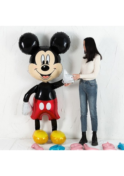 175 cm Dev Disney Mickey Mouse Doğum Günü Süslemeleri Çocuk Oyuncakları Minnie Mouse Folyo Balonlar Bebek Duş Klasik Karikatür Globos (Yurt Dışından)