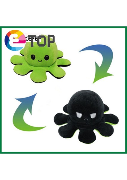 【etop】 Geri Dönüşümlü Ahtapot Bebek Çift Taraflı Geri Dönüşümlü Ahtapot Oyuncakları Ahtapot Peluş Oyuncak Çocuklar Için Ters Döndürülmüş Ahtapot Doldurulmuş Oyuncak (Yurt Dışından)