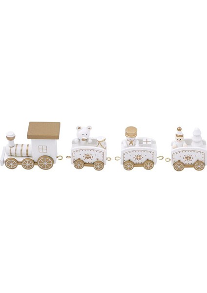 Noel Hediyesi Çocuk Çocuklar Mini Ahşap Tren Seti Dekorasyon Ahşap Tren Model Araba Yeni Yıl Noel Montessori Bebek Oyuncakları Çocuklar Için (Yurt Dışından)