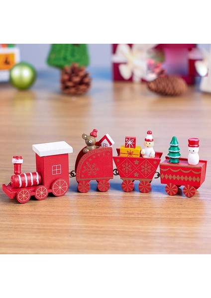 Noel Hediyesi Çocuk Çocuklar Mini Ahşap Tren Seti Dekorasyon Ahşap Tren Model Araba Yeni Yıl Noel Montessori Bebek Oyuncakları Çocuklar Için (Yurt Dışından) fiyatları