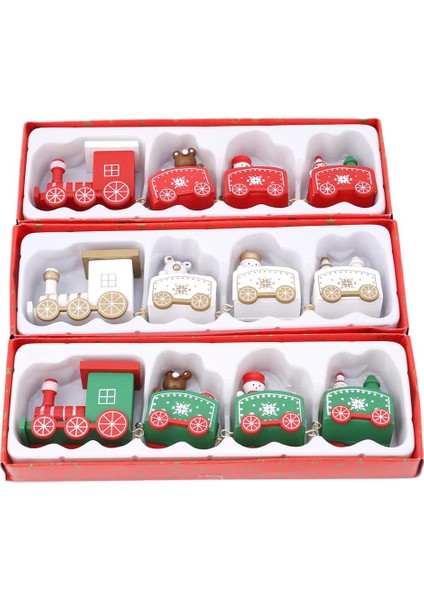 Noel Hediyesi Çocuk Çocuklar Mini Ahşap Tren Seti Dekorasyon Ahşap Tren Model Araba Yeni Yıl Noel Montessori Bebek Oyuncakları Çocuklar Için (Yurt Dışından) modelleri