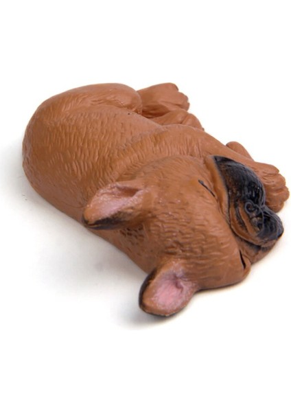 Inç Pvc Uyuyan Yalan Köpek Fransız Bulldog Bebek Heykelcik Oyuncak Araba Ev Dekor Köpek Modeli Oyuncaklar Çocuklar Için (Yurt Dışından)
