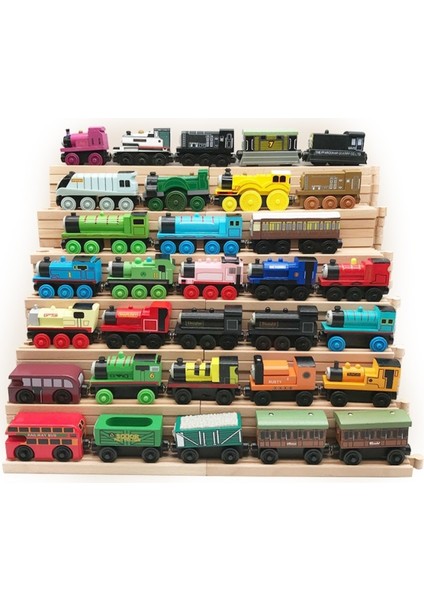 Thomas ve Arkadaşları Oyuncak Ahşap Tren Oyuncakları Manyetik Bağlanabilir Parça Trenler Oyuncaklar Erkek Kız Bebek Eğitici Oyuncak (Yurt Dışından) modelleri