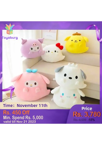Cadılar Bayramı Sanrio Peluş Oyuncak Hello Kitty Yastık Peluş Oyuncak Uyku Yastığı Çevresel Bebek (Yurt Dışından)