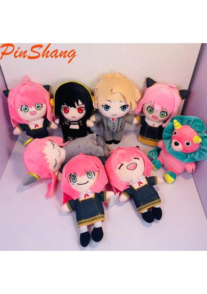Pinshang Klasik Anime Spy x Ailesi Peluş Bebek Dolması Karikatür Çizgi Roman Şekil Peluş Oyuncaklar (Yurt Dışından)
