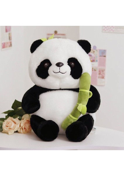 Panda Doldurulmuş Hayvanlar Bebek Yumuşak Dolması Panda Bambu Peluş Oyuncaklar Seti Kız Erkek Çocuklar Için Doğum Günü Yılbaşı Hediyeleri (Yurt Dışından)