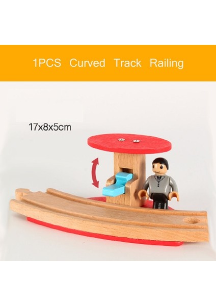 Ahşap Tren Rayları Sahne Aksesuarları Ahşap Çift Platform Benzin Istasyonu Uçak Havaalanı Eğitici Dıy Oyuncaklar Çocuklar Için (Yurt Dışından) fiyatları