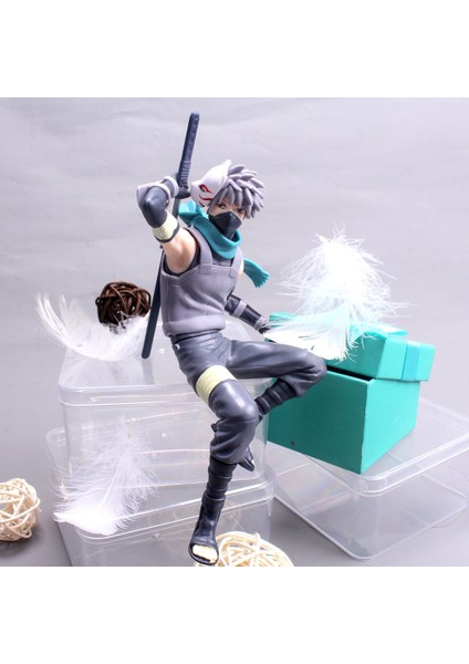 23 cm Anime Naruto Anbu Ninja Koyu Hatake Kakashi Manga Heykelcik Heykeli Pvc Action Figure Koleksiyon Model Oyuncak Bebekler Dekorasyon (Yurt Dışından)
