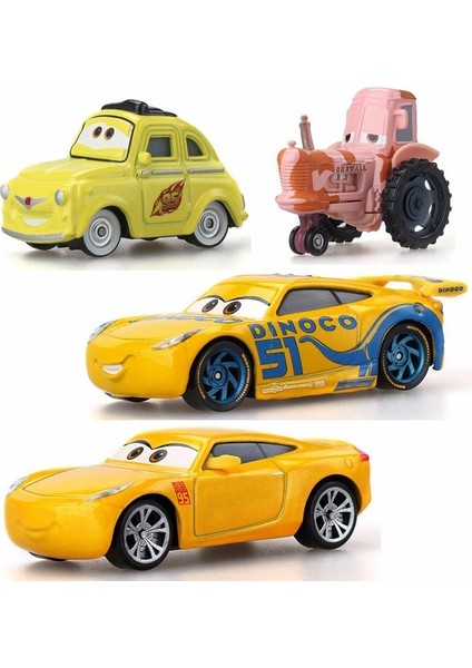 Disney Pixar Arabalar 2 3 Yıldırım Mcqueen Mater Jackson Fırtına Ramirez 1:55 Döküm Araç Metal Alaşım Erkek Çocuk Oyuncakları Noel Hediyesi (Yurt Dışından)