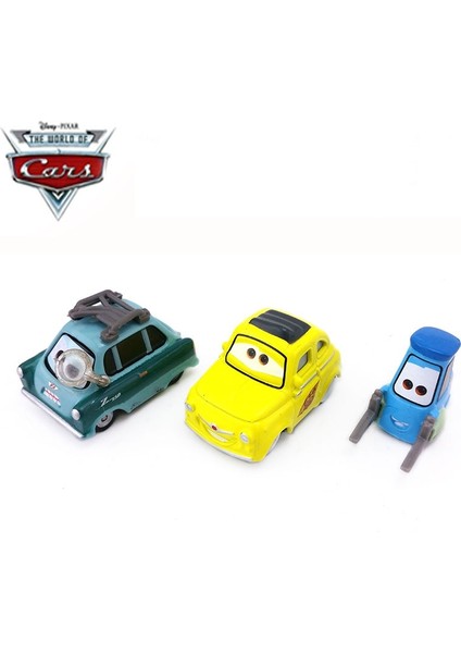 Disney Pixar Arabalar 2 Parça Kombinasyonu Profesör Z ve Mini Sevimli Forklift Guido ve Luigo Yıldırım Mcqueen Oyuncak Araba Noel Hediyesi (Yurt Dışından) fiyatları