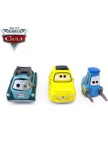 Disney Pixar Arabalar 2 Parça Kombinasyonu Profesör Z ve Mini Sevimli Forklift Guido ve Luigo Yıldırım Mcqueen Oyuncak Araba Noel Hediyesi (Yurt Dışından) modelleri