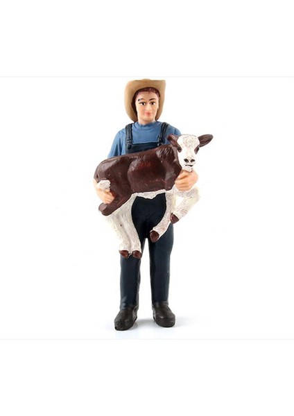 Yeni 1:25 Ölçekli Çiftlik Insan Figürü Işçi Çiftçi Aksiyon Figürü Pvc Insanlar Modeli Heykelcik Dekor Aksesuarları Oyuncaklar Çocuklar Için Hediye (Yurt Dışından)