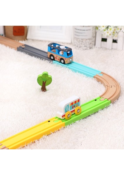Yeni 4 Renkli Uzun Düz Dokunmatik Mekanizma Düğmesi Elektrikli Sesli Tren Rayları Ahşap Tren Raylarıyla Uyumlu Thom Olarak Biro Yuvası (Yurt Dışından) fiyatları
