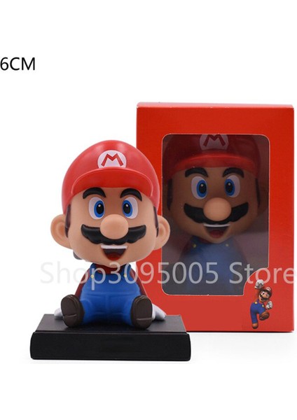 Bobble Head Tek Parça Sallama Kafa Telefon Tutucu Telefon Braketi Luffy Chopper Pvc Action Figure Iblis Avcısı Tanjirou Zenitsu Oyuncaklar (Yurt Dışından)