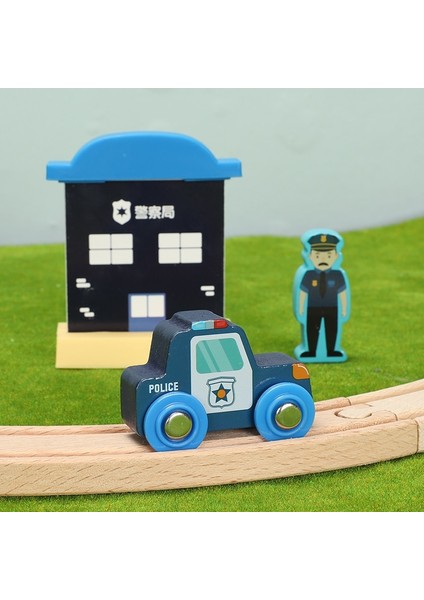 Ahşap Tren Uçak Ahşap Demiryolu Otobüs Ekspres Araba Polis Arabası Taksi Araba Aksesuarları Oyuncak Çocuklar Için Fit Ahşap Yeni Biro Parça Hediyeler (Yurt Dışından) fırsatları