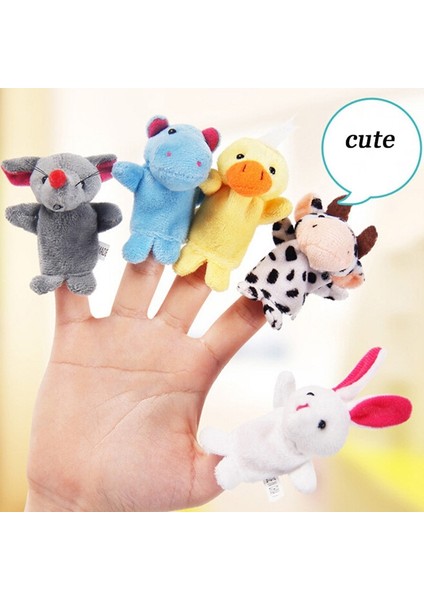 【happier】 10 Adet Noel Doğum Günü Hediyesi Sevimli Karikatür Biyolojik Hayvan Parmak Kuklası Peluş Oyuncaklar Çocuk Bebek Iyilik Bebekler Oyuncaklar Çocuklar Için (Yurt Dışından)