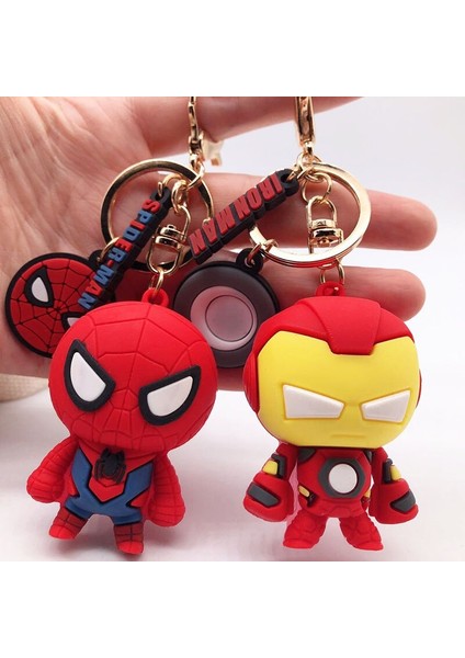 Marvel Avengers Kahraman Anahtarlık Aksiyon Figürü Anime Karikatür Örümcek Adam Demir Adam Şekilli Kalıp Kaptan Amerika Anahtarlık Çocuk Oyuncakları Hediye (Yurt Dışından) modelleri