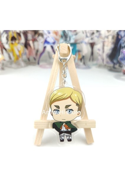 Anime Titan Anahtarlık Şekil Eren Jaeger Mikasa Ackerman Armin Arlert Erwin Smith Akrilik Çanta Kolye Anahtarlık Hediye Için (Yurt Dışından) fırsatları