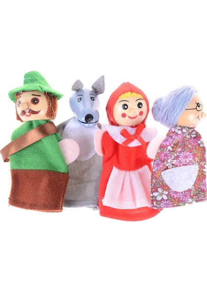 【happier】 4 Adet/takım Hikaye Anlatımı Bebek Peri Masalı Küçük Kırmızı Başlıklı Kız Parmak Kuklaları Çocuk Çocuk Bebek Eğitici Oyuncaklar (Yurt Dışından) fiyatları