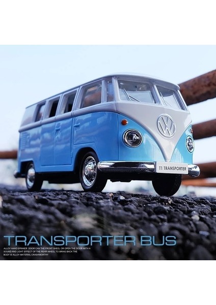 1/36 Volkswagen Vw T1 Otobüs Alaşımlı Döküm Oyuncak Araba Modelleri Metal Araçlar Klasik Otobüsler Geri Çekin Koleksiyon Oyuncaklar Çocuklar Için (Yurt Dışından) fırsatları