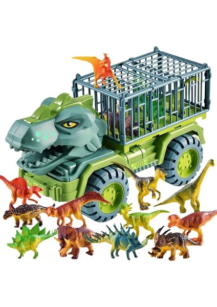 Dinozor Araba Oyuncak Seti Dinozor Mühendislik Taşıma Aracı Tyrannosaurus Triceratops Ekskavatör Araba Vinç Çocuk Oyuncak Hediye (Yurt Dışından) modelleri