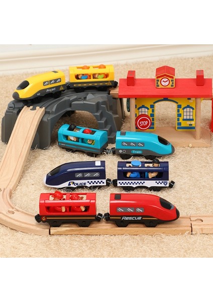 Yeni Oyuncak Parça Dört Renkli Elektrikli Tren Çocuk Parça Oyuncak Kutusu ile Elektrikli Manyetik Tren Yeni Ahşap Parça ile Uyumlu (Yurt Dışından) modelleri