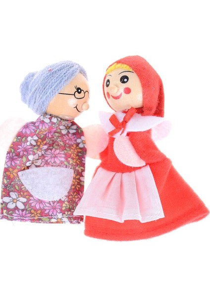 【happier】 4 Adet/takım Hikaye Anlatımı Bebek Peri Masalı Küçük Kırmızı Başlıklı Kız Parmak Kuklaları Çocuk Çocuk Bebek Eğitici Oyuncaklar (Yurt Dışından) fırsatları