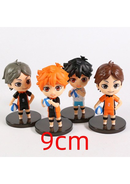 Anime Haikyuu Şekil Oyuncaklar Voleybol Hinata Shoyo Oikawa Toru Kozume Kenma Kageyama Tobio Heykelcik Modeli Bebek 6 Set (Yurt Dışından)
