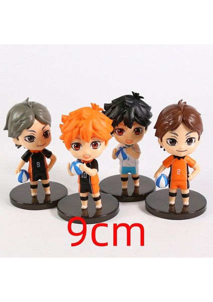 Anime Haikyuu Şekil Oyuncaklar Voleybol Hinata Shoyo Oikawa Toru Kozume Kenma Kageyama Tobio Heykelcik Modeli Bebek 6 Set (Yurt Dışından)
