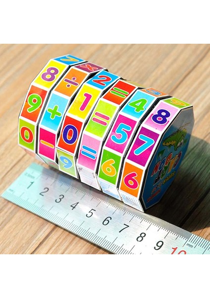 Denoswım 1/3 Adet Silindirik Plastik Bulmaca Küp Çocuk Dijital Küp Erken Eğitim Eğitim Matematik Oyuncak Hesaplama Eğitim Oyuncaklar (Yurt Dışından)