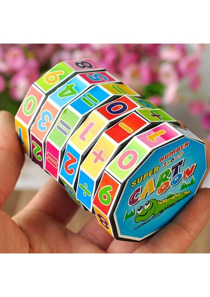 Denoswım 1/3 Adet Silindirik Plastik Bulmaca Küp Çocuk Dijital Küp Erken Eğitim Eğitim Matematik Oyuncak Hesaplama Eğitim Oyuncaklar (Yurt Dışından)