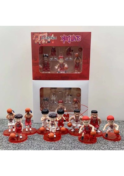 5 Adet/takım Slam Dunk Anime Figürü Sakuragi'nin Çete Figürü Sakuragi Hanamichi Kaede Rukawa Pvc Action Figure Koleksiyon Model Oyuncaklar (Yurt Dışından)