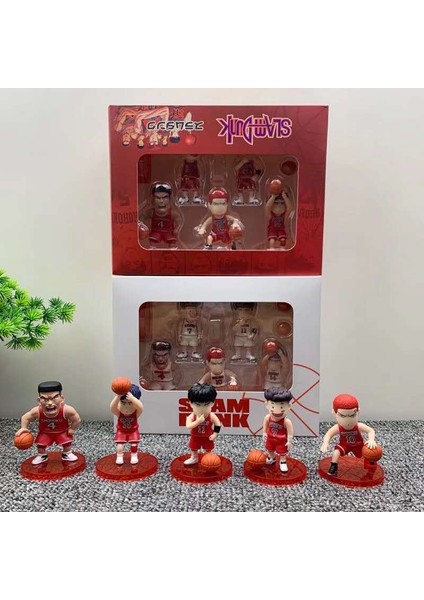 5 Adet/takım Slam Dunk Anime Figürü Sakuragi'nin Çete Figürü Sakuragi Hanamichi Kaede Rukawa Pvc Action Figure Koleksiyon Model Oyuncaklar (Yurt Dışından)