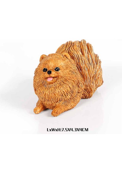 Gerçekçi Fransız Bulldog, Pomeranian, Pug Hayvanlar Figürler, Sevimli Yavru Köpek Figürleri Ev Dekorasyon Eğitici Oyuncak Seti (Yurt Dışından)