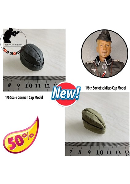 6 Ölçekli Aksiyon Figürü Aksesuar Ordu Ikıncı Dünya Savaşı Askeri Asker Alman Şapka Tekne Kap/sovyet Asker Çavuş Tekne Kap Memuru Modeli (Yurt Dışından)