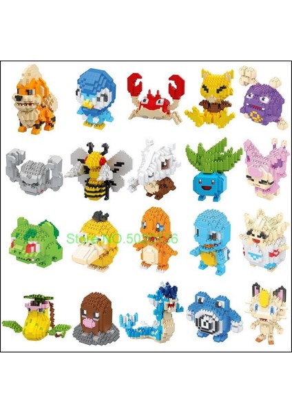 41 Tarzı Küçük Yapı Taşları Pokemon Blokları Küçük Karikatür Picachu Hayvan Modeli Eğitim Oyunu Grafik Tuğla Pokemones Oyuncaklar (Yurt Dışından) fırsatları