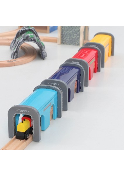 Her Türlü Ahşap Demiryolu Tren Rayı Aksesuarları Plastik Ahşap Mağara Tüneli Parça Fit Biro Marka Oyuncak Trenler Çocuklar Için (Yurt Dışından) modelleri