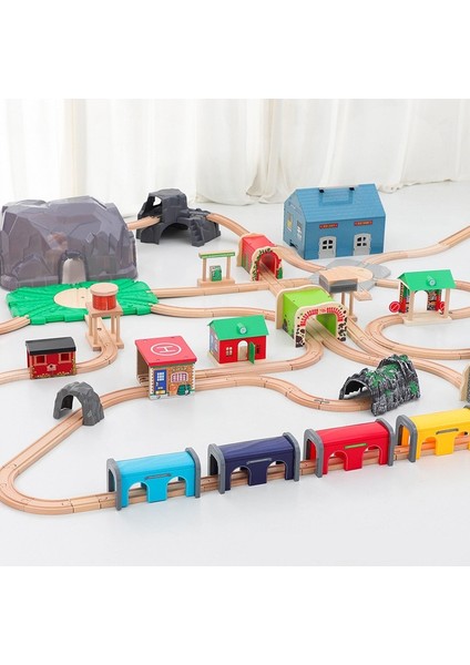 Her Türlü Ahşap Demiryolu Tren Rayı Aksesuarları Plastik Ahşap Mağara Tüneli Parça Fit Biro Marka Oyuncak Trenler Çocuklar Için (Yurt Dışından) fırsatları