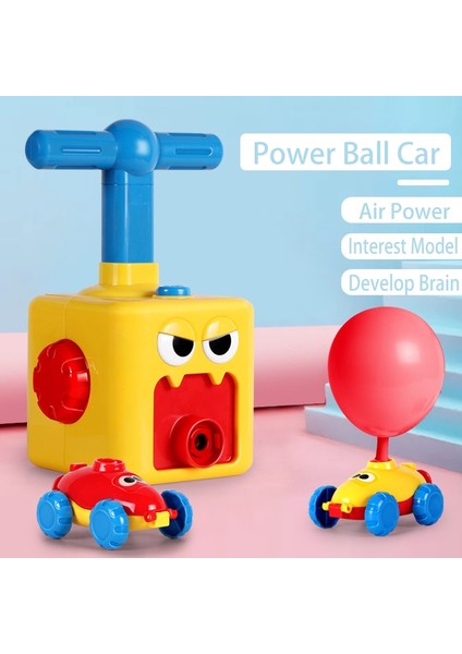 Roket Balon Fırlatma Kulesi Oyuncak Bulmaca Eğlenceli Eğitici Atalet Hava Gücü Balon Araba Bilim Deneysel Oyuncaklar Çocuklar Için Hediye (Yurt Dışından)
