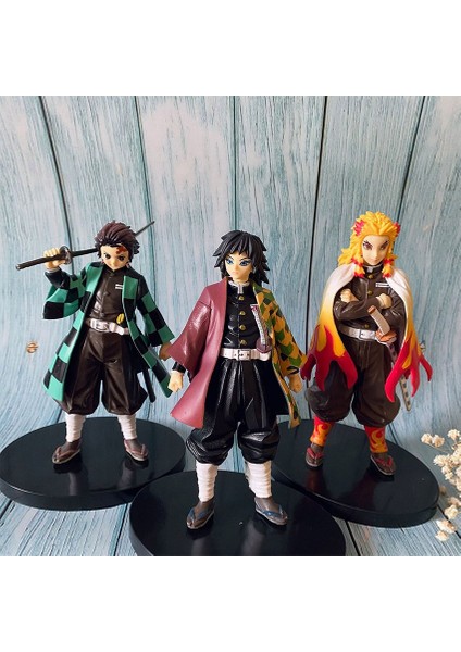 Anime Iblis Avcısı Şekil Kamado Tanjirou Nezuko Aksiyon Pvc Model Oyuncaklar Zenitsu Figurin Inosuke Kimetsu Hiçbir Yaiba 16 cm Ilginç (Yurt Dışından)