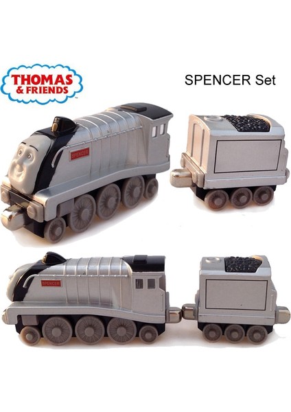 Orijinal Thomas ve Arkadaşları Oyuncak Seti Çarpıcı Gümüş Ekspres Tren Spencer Araç Kafa ve Spencer Arabası Alaşım Oyuncaklar Çocuklar Için (Yurt Dışından) modelleri
