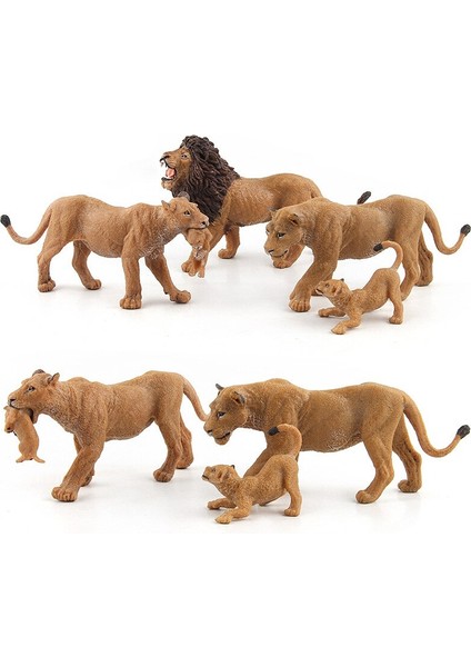 Aksiyon Figürü Mini Hayvan Modeli Oyuncak Hayvan Figürleri Plastik Aslan Ailesi Süsler Oyuncaklar Çocuklar Için Figma (Yurt Dışından) modelleri