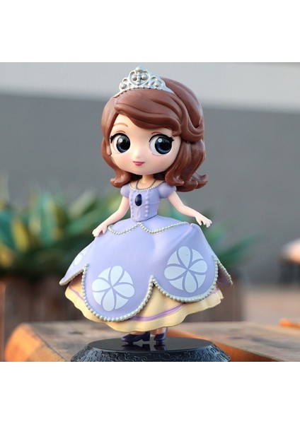 Q Posket Sevimli Büyük Gözler Belle Kar Beyaz Elsa Cinderella Sofia Pvc Anime Bebekler Koleksiyon S Versiyonu Model Oyuncak Doğum Günü Hediyesi (Yurt Dışından)