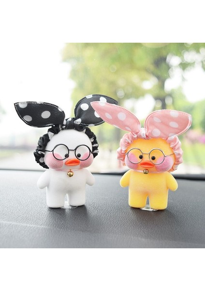 50*80MM Lalafanfan Sevimli Bebekler Kawaii Cafe Mimi Sarı Ördek Aksiyon Figürü Araba Dekorasyon Yapışkan Bant Oyuncaklar Çocuklar Için (Yurt Dışından)