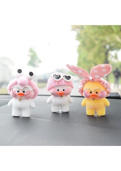 50*80MM Lalafanfan Sevimli Bebekler Kawaii Cafe Mimi Sarı Ördek Aksiyon Figürü Araba Dekorasyon Yapışkan Bant Oyuncaklar Çocuklar Için (Yurt Dışından)