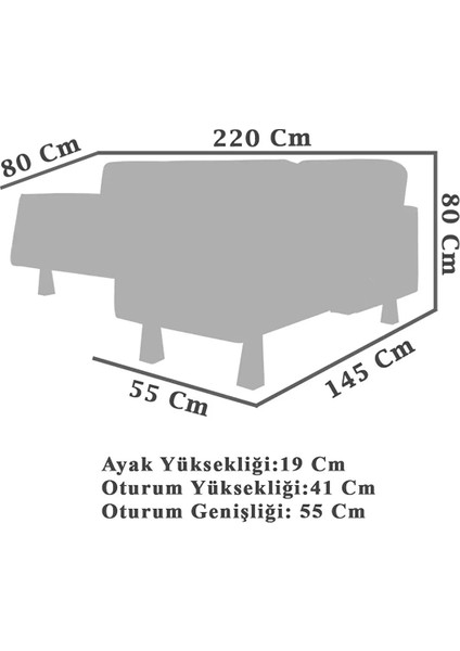 Dream Köşe Takımı, Açık Krem