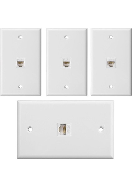 Bağlantı Noktalı Ethernet Duvar Plakası, RJ45 Keystone Dişi - Dişi Sıralı Bağlayıcı Eklemeli Keystone Jack Duvar Plakası (Yurt Dışından)